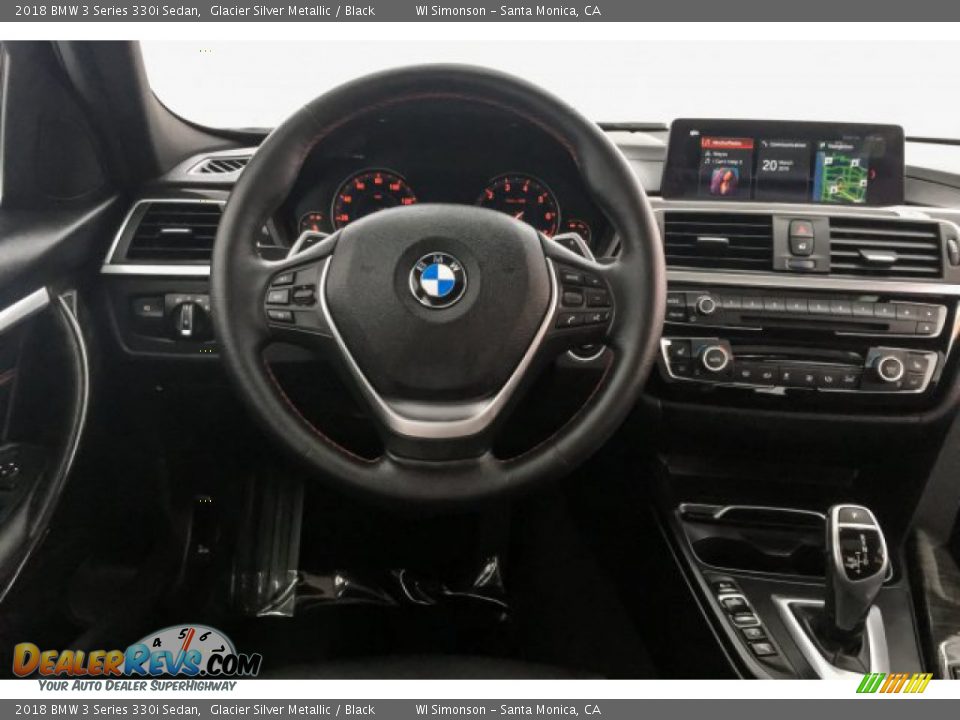 2018 BMW 3 Series 330i Sedan Glacier Silver Metallic / Black Photo #4