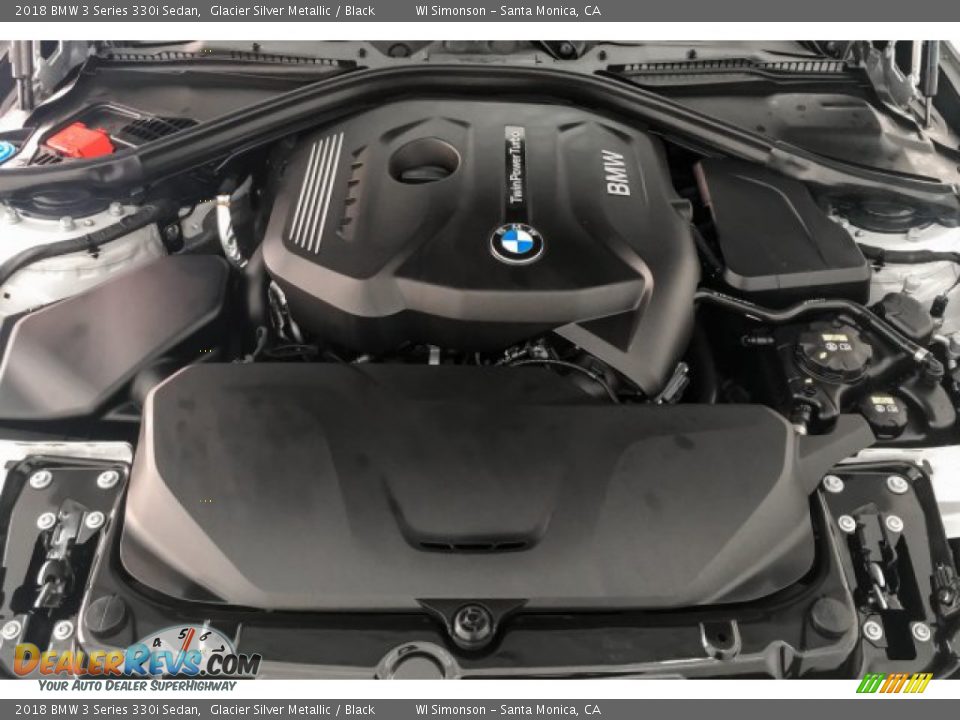 2018 BMW 3 Series 330i Sedan Glacier Silver Metallic / Black Photo #9