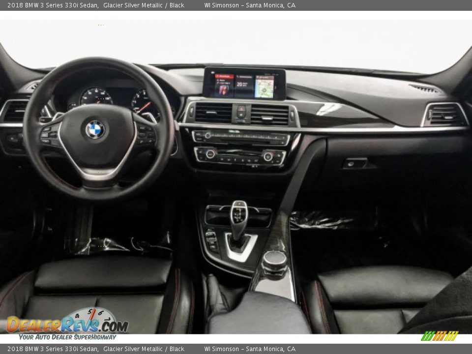 2018 BMW 3 Series 330i Sedan Glacier Silver Metallic / Black Photo #18