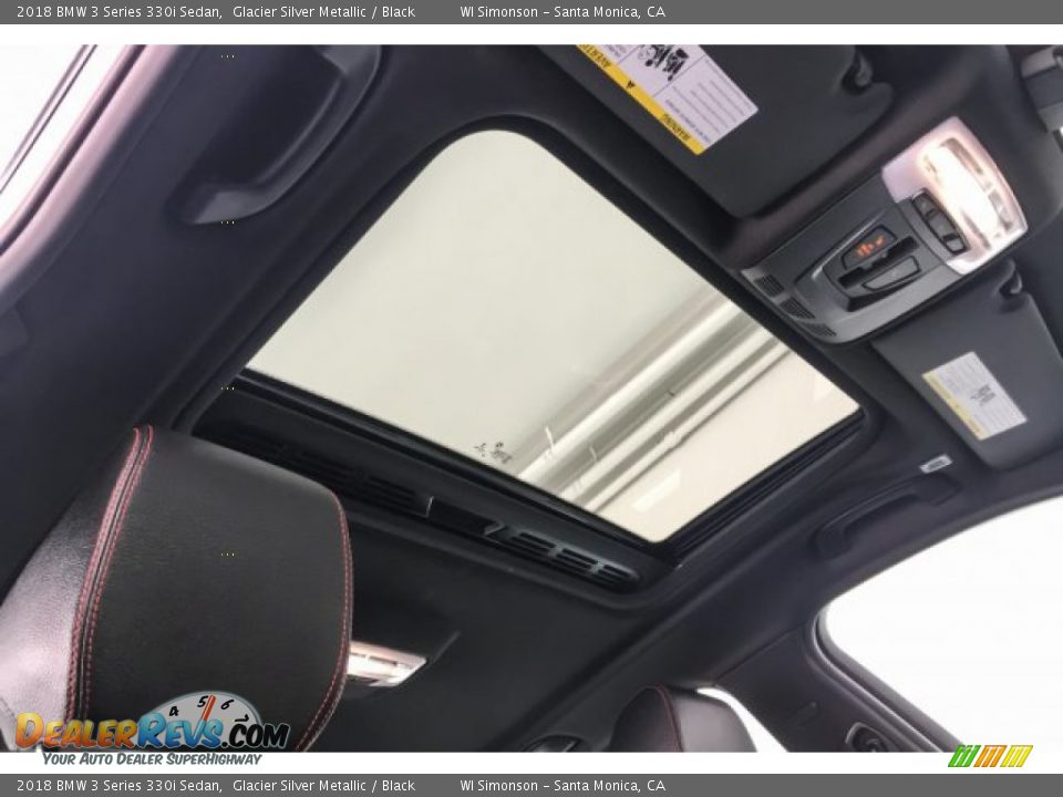 2018 BMW 3 Series 330i Sedan Glacier Silver Metallic / Black Photo #30