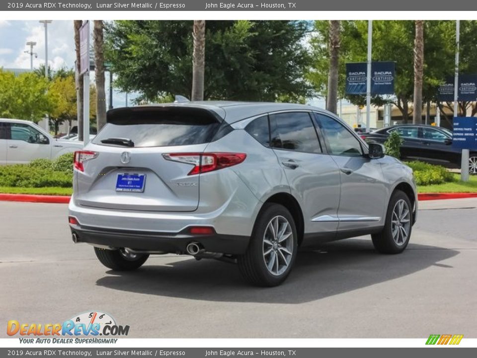 2019 Acura RDX Technology Lunar Silver Metallic / Espresso Photo #7