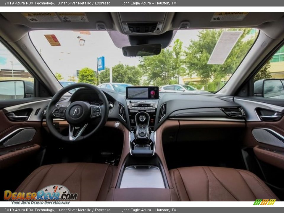 2019 Acura RDX Technology Lunar Silver Metallic / Espresso Photo #9