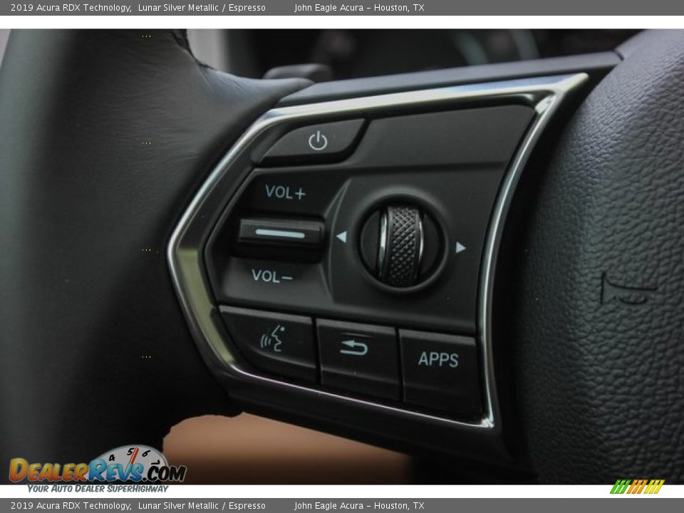 2019 Acura RDX Technology Lunar Silver Metallic / Espresso Photo #36