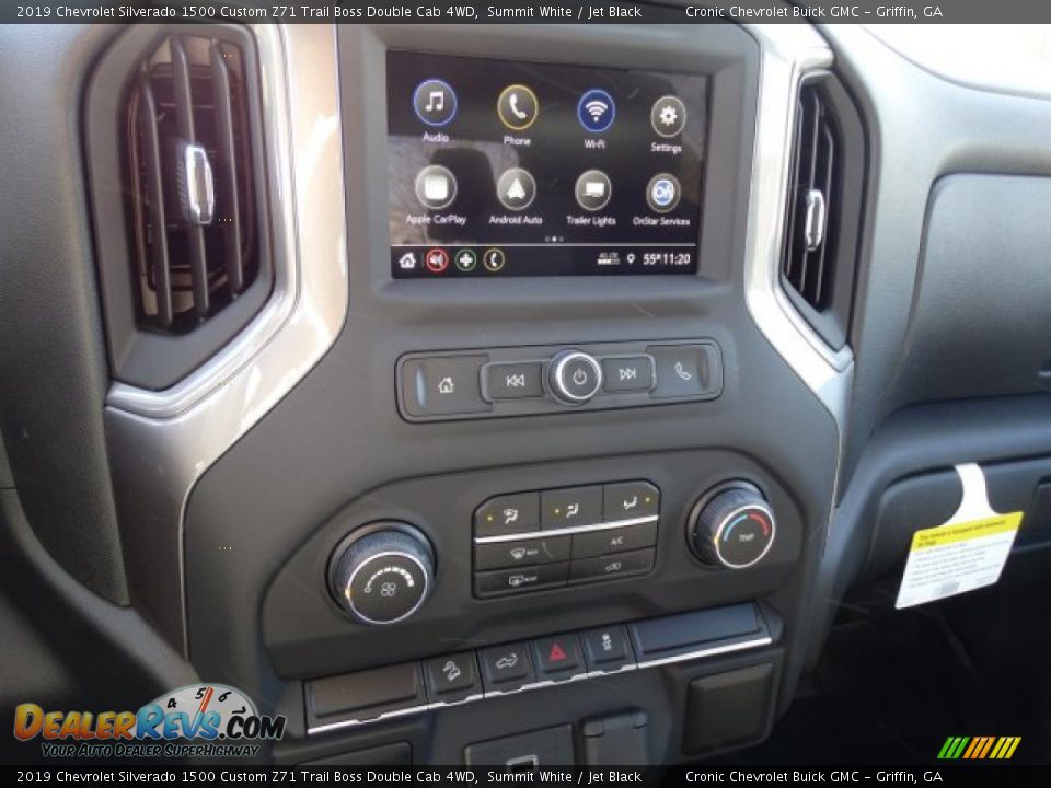 2019 Chevrolet Silverado 1500 Custom Z71 Trail Boss Double Cab 4WD Summit White / Jet Black Photo #22