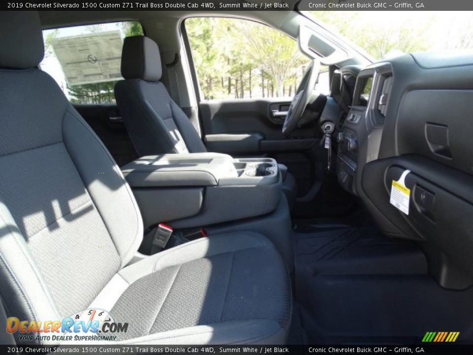 2019 Chevrolet Silverado 1500 Custom Z71 Trail Boss Double Cab 4WD Summit White / Jet Black Photo #27