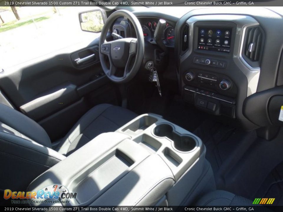 2019 Chevrolet Silverado 1500 Custom Z71 Trail Boss Double Cab 4WD Summit White / Jet Black Photo #29