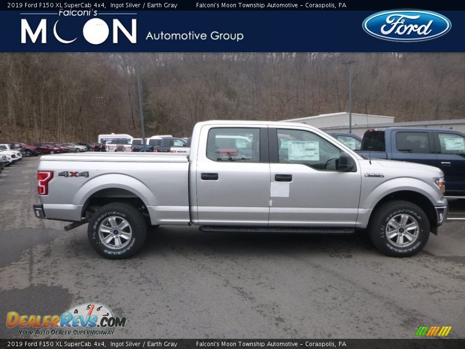 2019 Ford F150 XL SuperCab 4x4 Ingot Silver / Earth Gray Photo #1