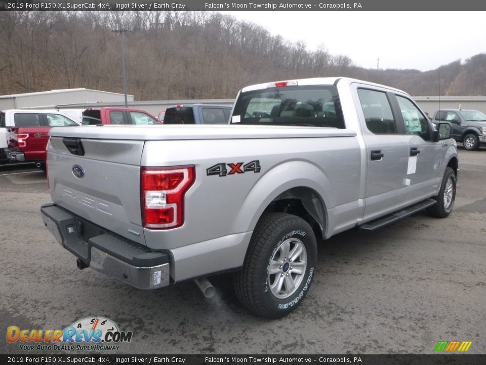 2019 Ford F150 XL SuperCab 4x4 Ingot Silver / Earth Gray Photo #2