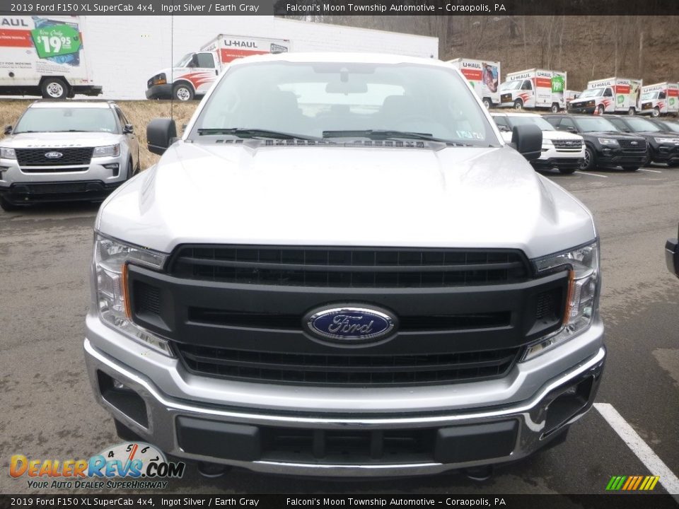 2019 Ford F150 XL SuperCab 4x4 Ingot Silver / Earth Gray Photo #4