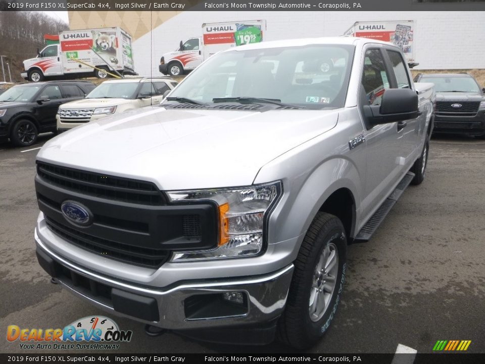 2019 Ford F150 XL SuperCab 4x4 Ingot Silver / Earth Gray Photo #5