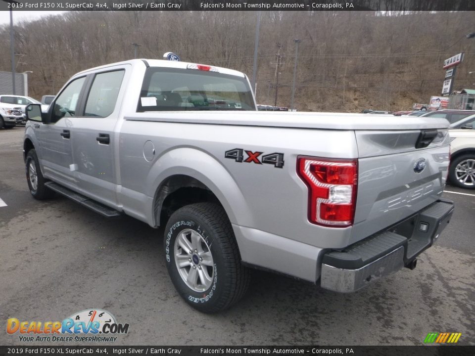 2019 Ford F150 XL SuperCab 4x4 Ingot Silver / Earth Gray Photo #6