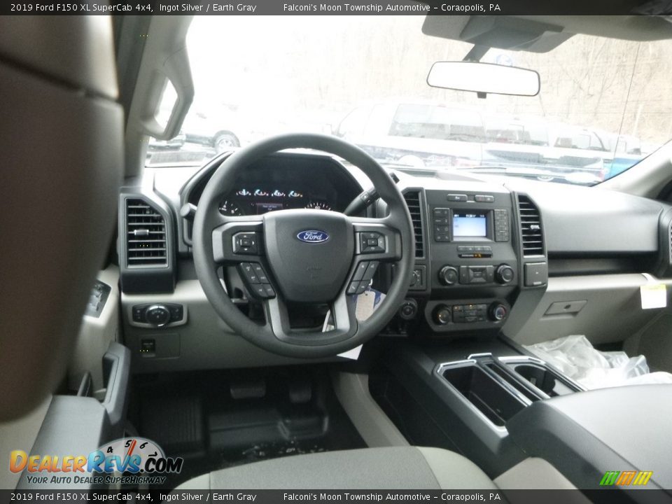 2019 Ford F150 XL SuperCab 4x4 Ingot Silver / Earth Gray Photo #9