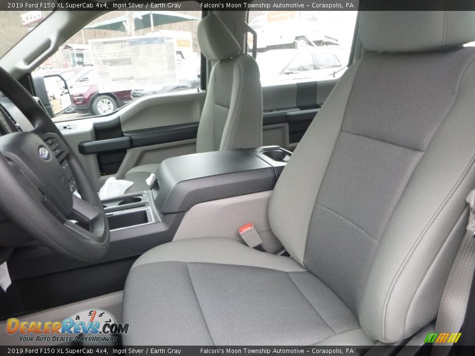 2019 Ford F150 XL SuperCab 4x4 Ingot Silver / Earth Gray Photo #12