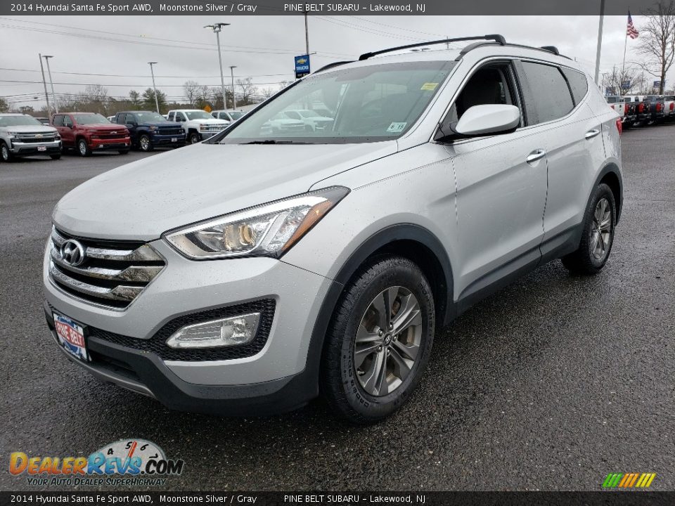 2014 Hyundai Santa Fe Sport AWD Moonstone Silver / Gray Photo #3