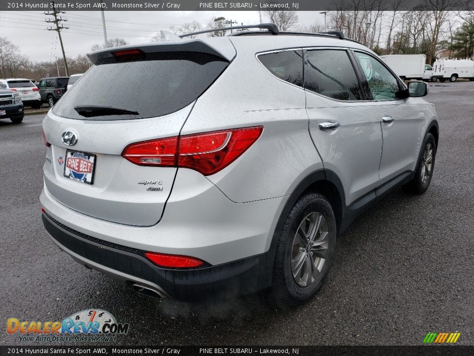 2014 Hyundai Santa Fe Sport AWD Moonstone Silver / Gray Photo #7