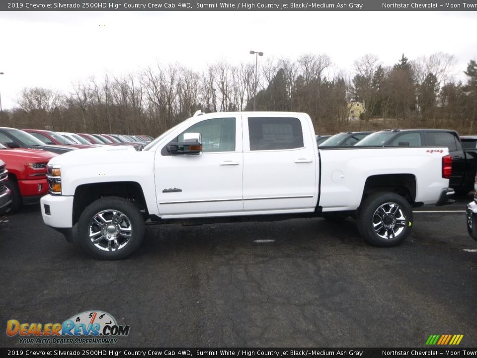 2019 Chevrolet Silverado 2500HD High Country Crew Cab 4WD Summit White / High Country Jet Black/­Medium Ash Gray Photo #2