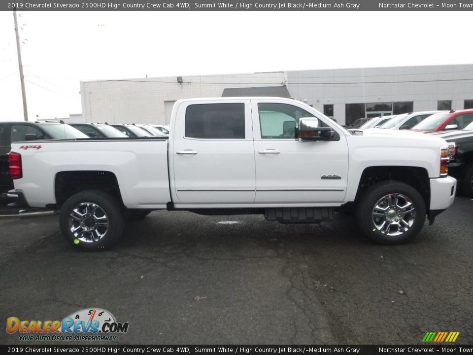 2019 Chevrolet Silverado 2500HD High Country Crew Cab 4WD Summit White / High Country Jet Black/­Medium Ash Gray Photo #6