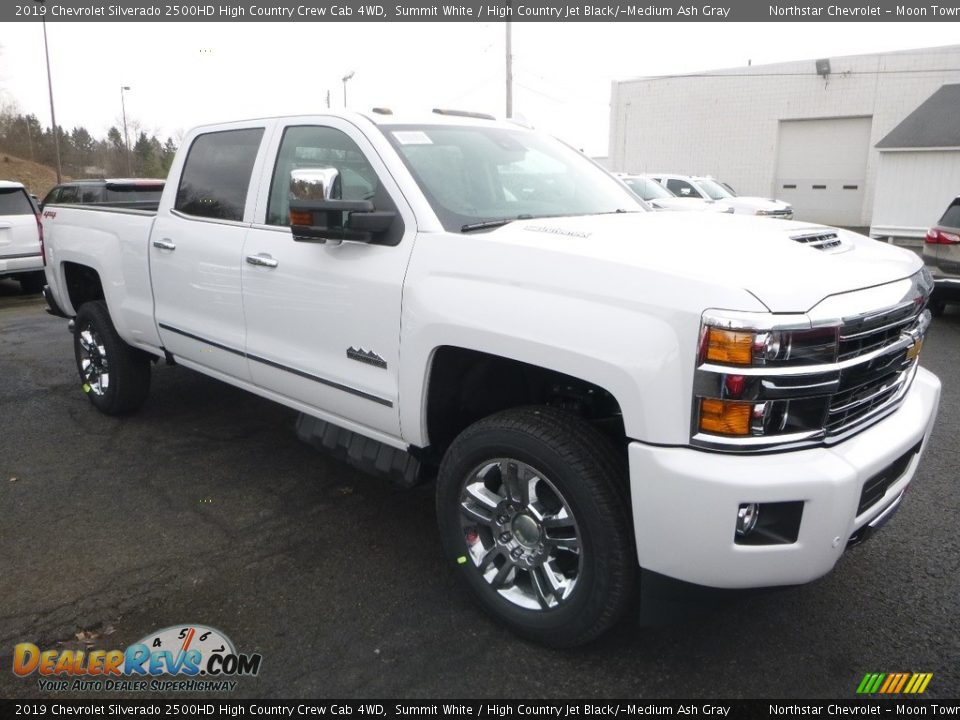 2019 Chevrolet Silverado 2500HD High Country Crew Cab 4WD Summit White / High Country Jet Black/­Medium Ash Gray Photo #7