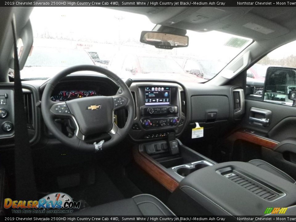 2019 Chevrolet Silverado 2500HD High Country Crew Cab 4WD Summit White / High Country Jet Black/­Medium Ash Gray Photo #9