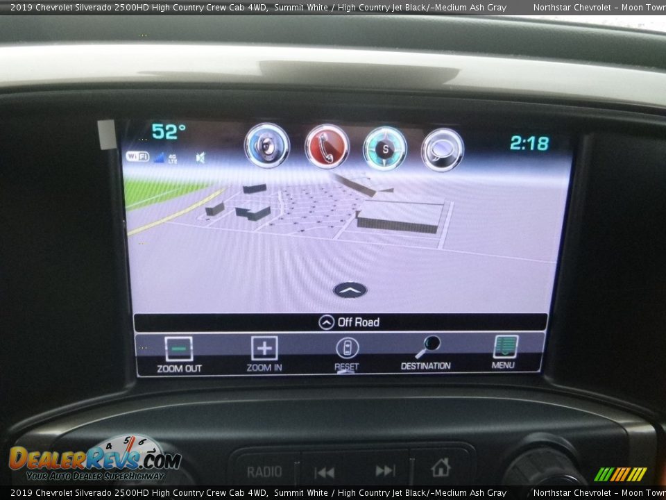 2019 Chevrolet Silverado 2500HD High Country Crew Cab 4WD Summit White / High Country Jet Black/­Medium Ash Gray Photo #14