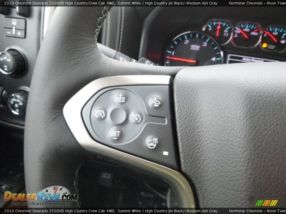 2019 Chevrolet Silverado 2500HD High Country Crew Cab 4WD Summit White / High Country Jet Black/­Medium Ash Gray Photo #17