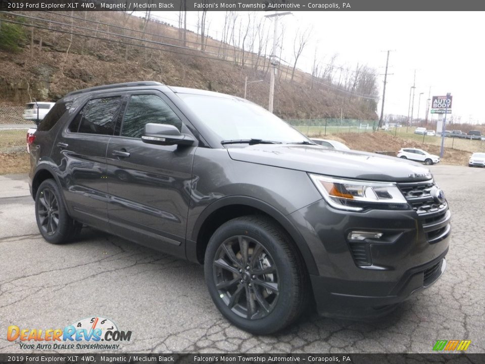 2019 Ford Explorer XLT 4WD Magnetic / Medium Black Photo #3