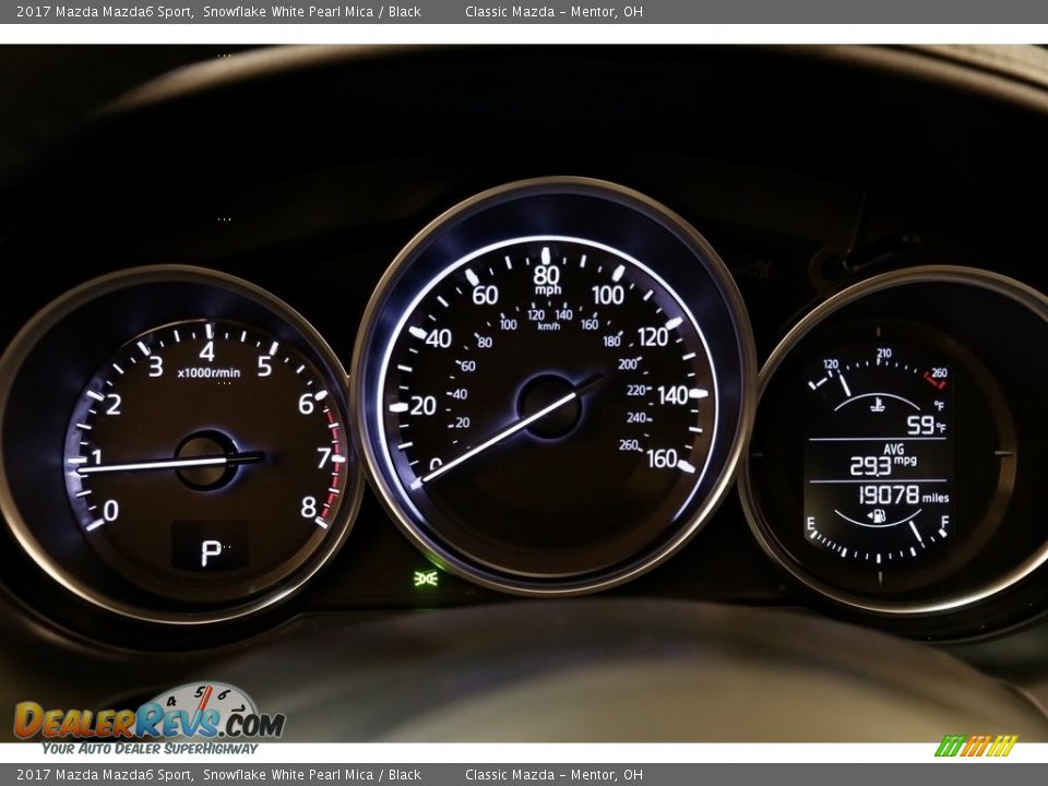 2017 Mazda Mazda6 Sport Snowflake White Pearl Mica / Black Photo #8