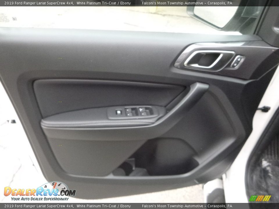 2019 Ford Ranger Lariat SuperCrew 4x4 White Platinum Tri-Coat / Ebony Photo #10