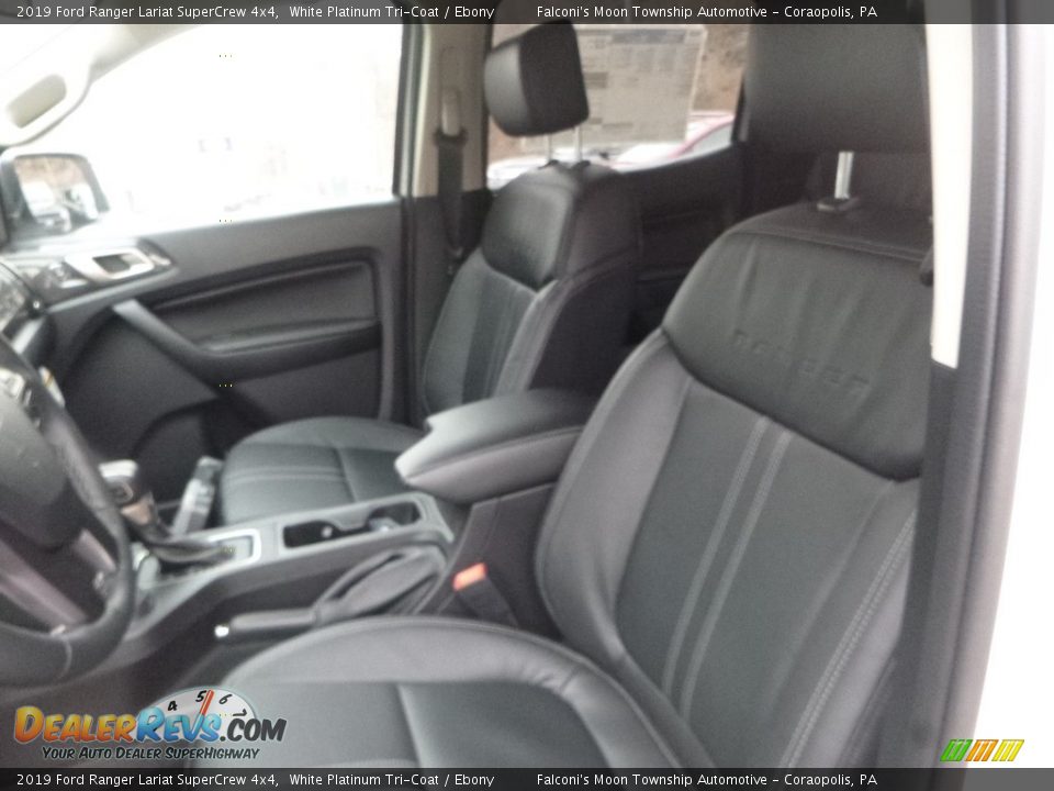 2019 Ford Ranger Lariat SuperCrew 4x4 White Platinum Tri-Coat / Ebony Photo #11