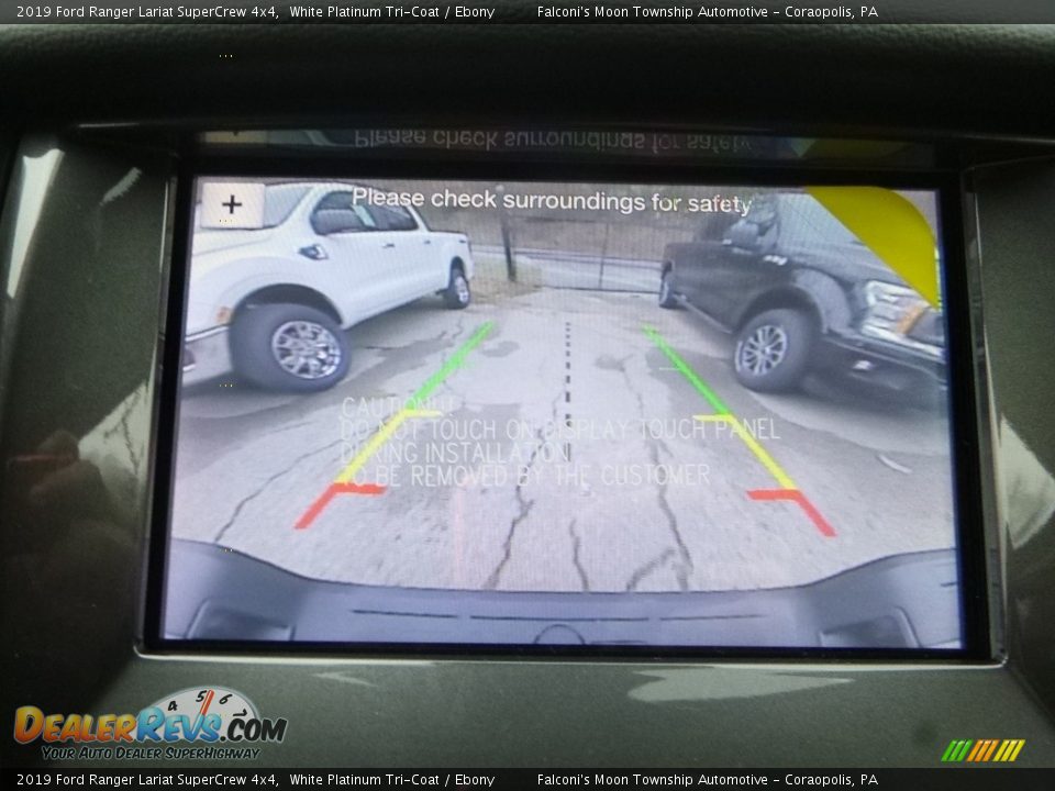 2019 Ford Ranger Lariat SuperCrew 4x4 White Platinum Tri-Coat / Ebony Photo #15