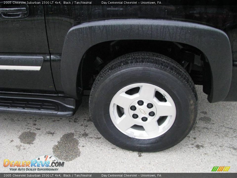 2005 Chevrolet Suburban 1500 LT 4x4 Black / Tan/Neutral Photo #3