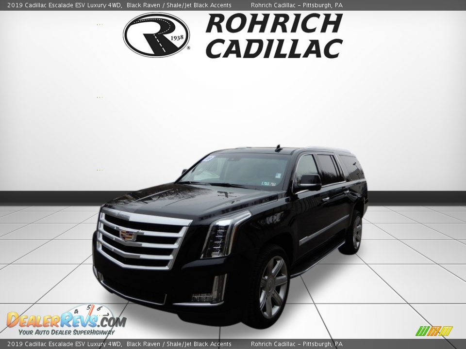 2019 Cadillac Escalade ESV Luxury 4WD Black Raven / Shale/Jet Black Accents Photo #1