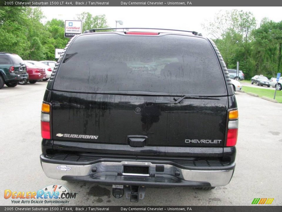 2005 Chevrolet Suburban 1500 LT 4x4 Black / Tan/Neutral Photo #5
