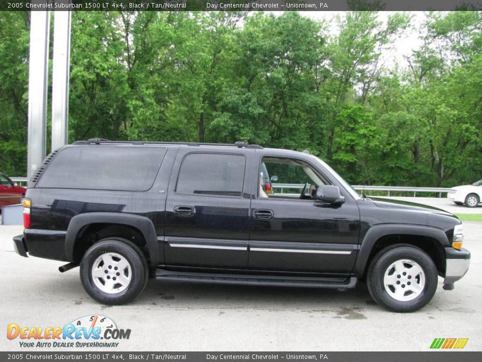 2005 Chevrolet Suburban 1500 LT 4x4 Black / Tan/Neutral Photo #6