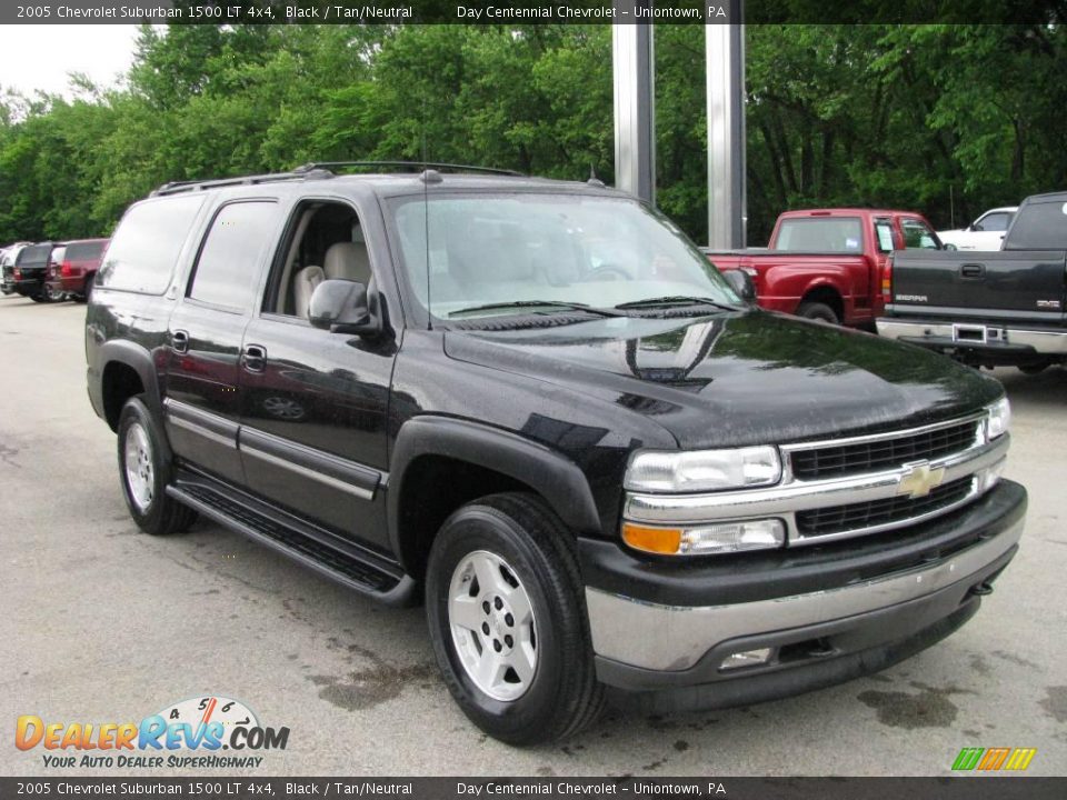 2005 Chevrolet Suburban 1500 LT 4x4 Black / Tan/Neutral Photo #7