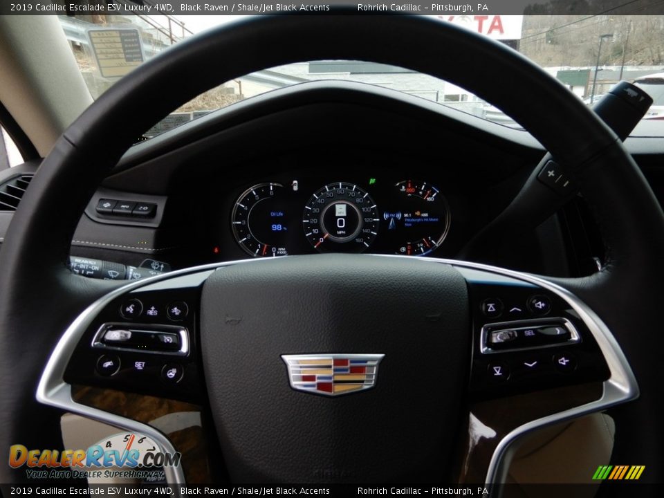 2019 Cadillac Escalade ESV Luxury 4WD Black Raven / Shale/Jet Black Accents Photo #15
