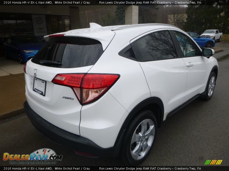 2016 Honda HR-V EX-L Navi AWD White Orchid Pearl / Gray Photo #2