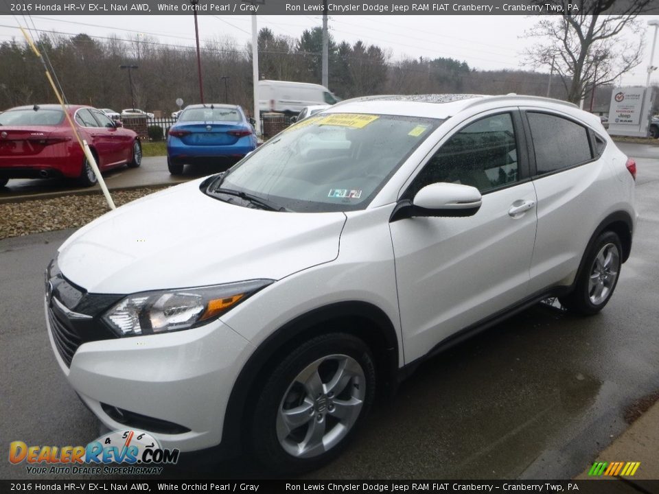 2016 Honda HR-V EX-L Navi AWD White Orchid Pearl / Gray Photo #5