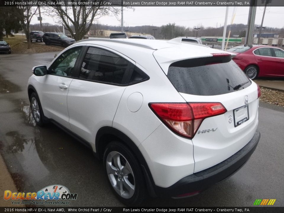 2016 Honda HR-V EX-L Navi AWD White Orchid Pearl / Gray Photo #7