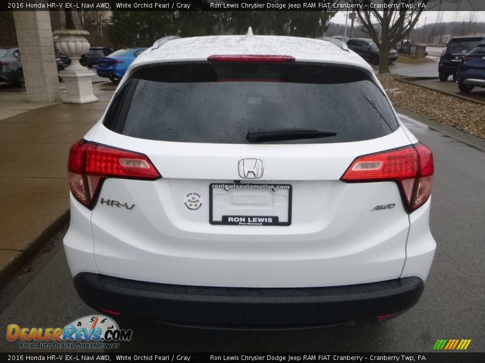 2016 Honda HR-V EX-L Navi AWD White Orchid Pearl / Gray Photo #8