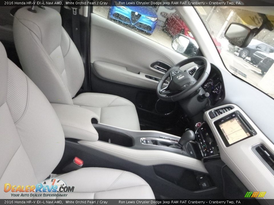 2016 Honda HR-V EX-L Navi AWD White Orchid Pearl / Gray Photo #11