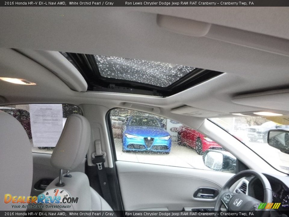 2016 Honda HR-V EX-L Navi AWD White Orchid Pearl / Gray Photo #13