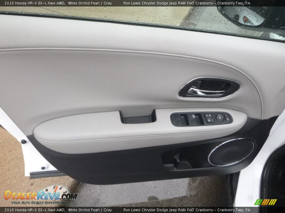 2016 Honda HR-V EX-L Navi AWD White Orchid Pearl / Gray Photo #14