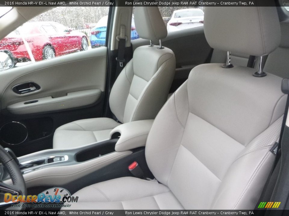 2016 Honda HR-V EX-L Navi AWD White Orchid Pearl / Gray Photo #15