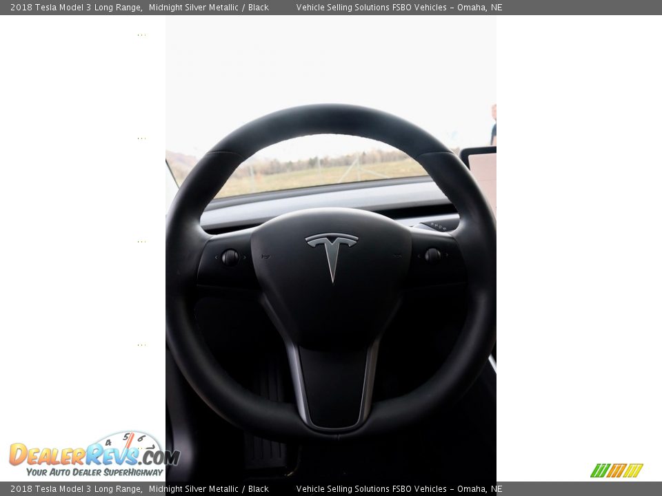 2018 Tesla Model 3 Long Range Midnight Silver Metallic / Black Photo #4