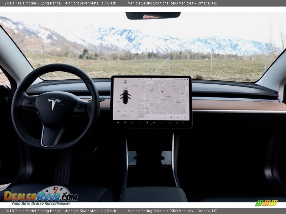 2018 Tesla Model 3 Long Range Midnight Silver Metallic / Black Photo #7