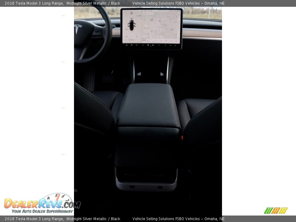 2018 Tesla Model 3 Long Range Midnight Silver Metallic / Black Photo #9
