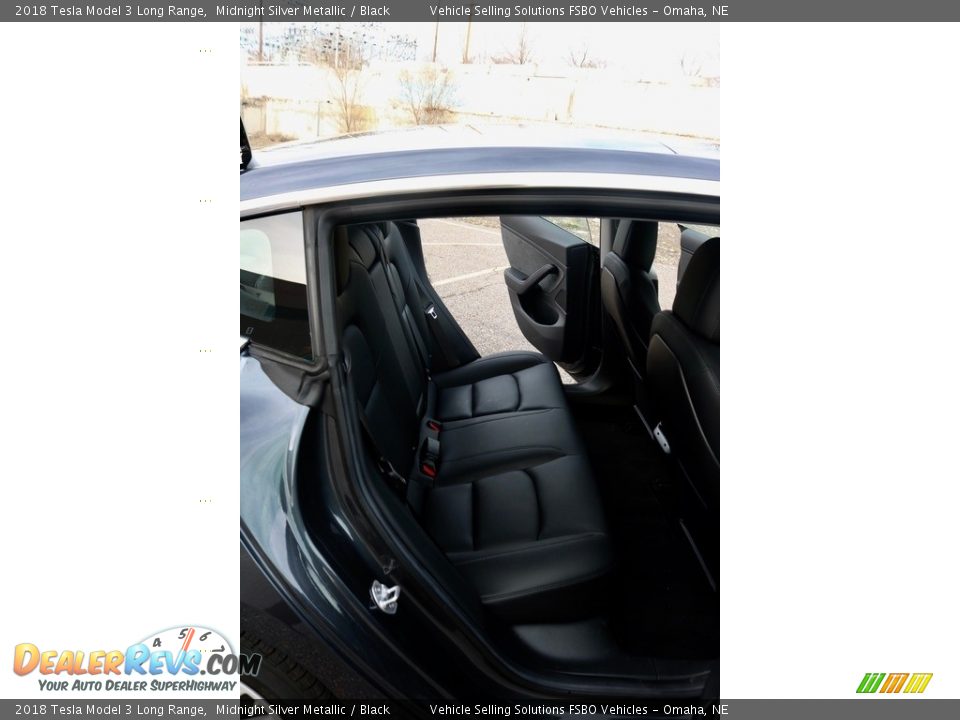 2018 Tesla Model 3 Long Range Midnight Silver Metallic / Black Photo #12