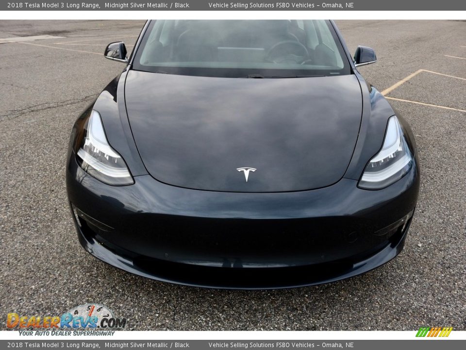 2018 Tesla Model 3 Long Range Midnight Silver Metallic / Black Photo #23