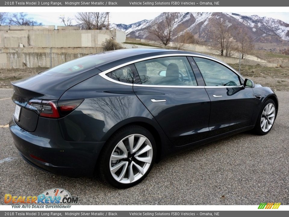 Midnight Silver Metallic 2018 Tesla Model 3 Long Range Photo #24